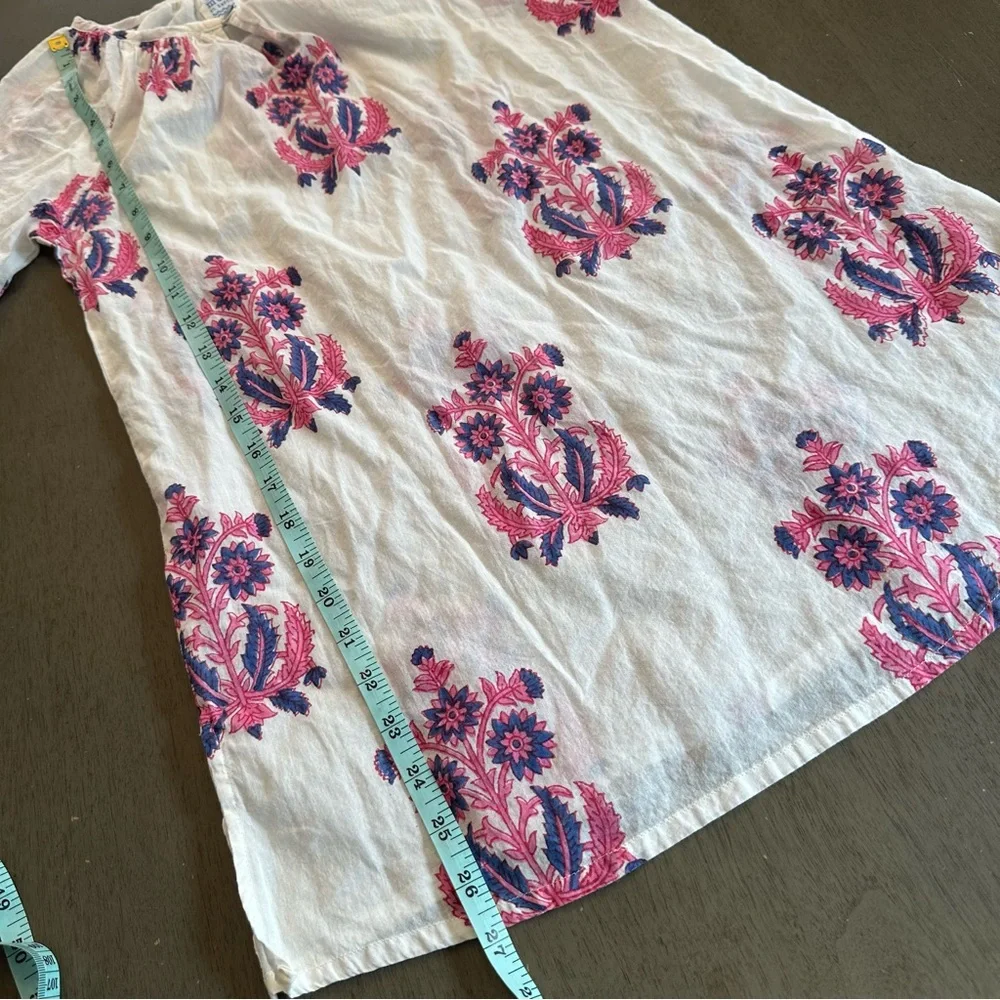 MER ST. BARTH Girls Kaftan Swim Cover Up Cotton Size Large 8 Years